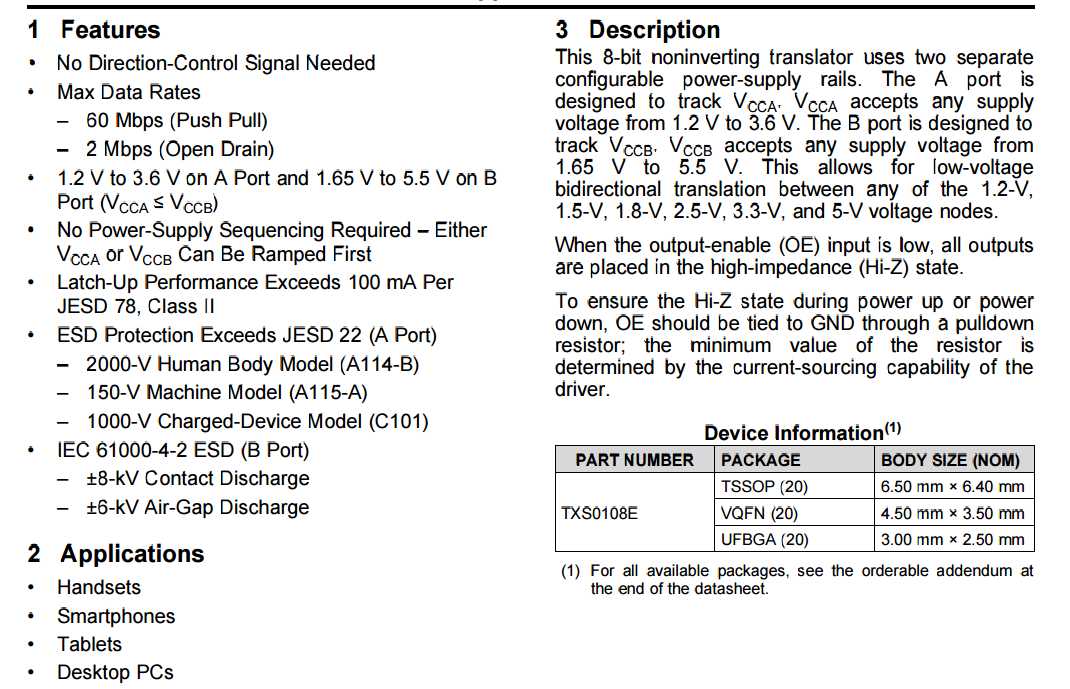 txb0108-txs0108e-8-bit-bidirectional-voltage-level-translator-for-open